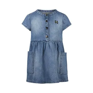 Denim Dress with Short Sleeves