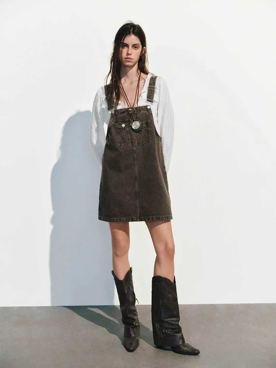 Denim Pinafore Dresses