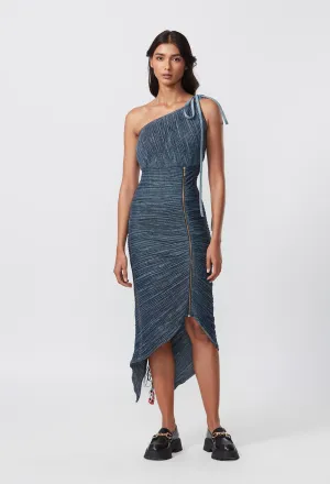 Denim Sari Style Dress