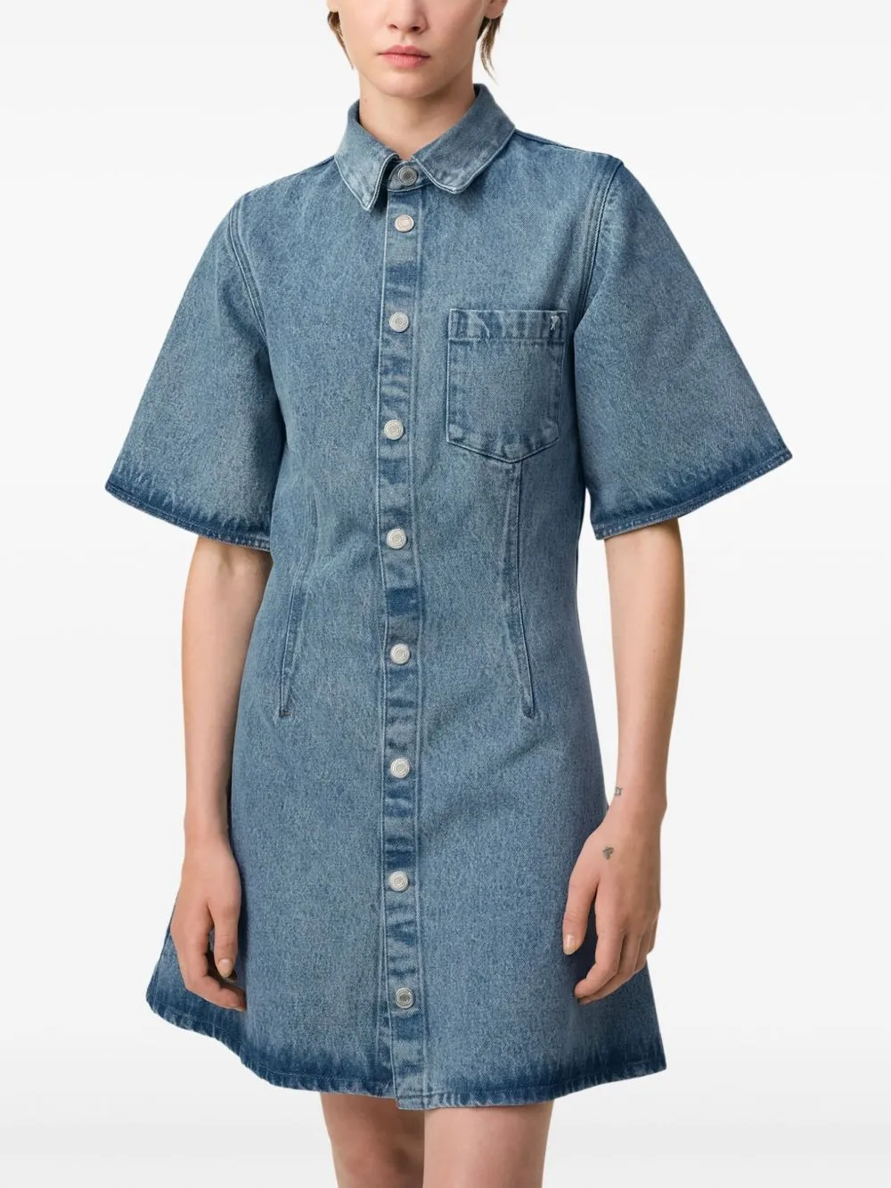 Denim shirt dress
