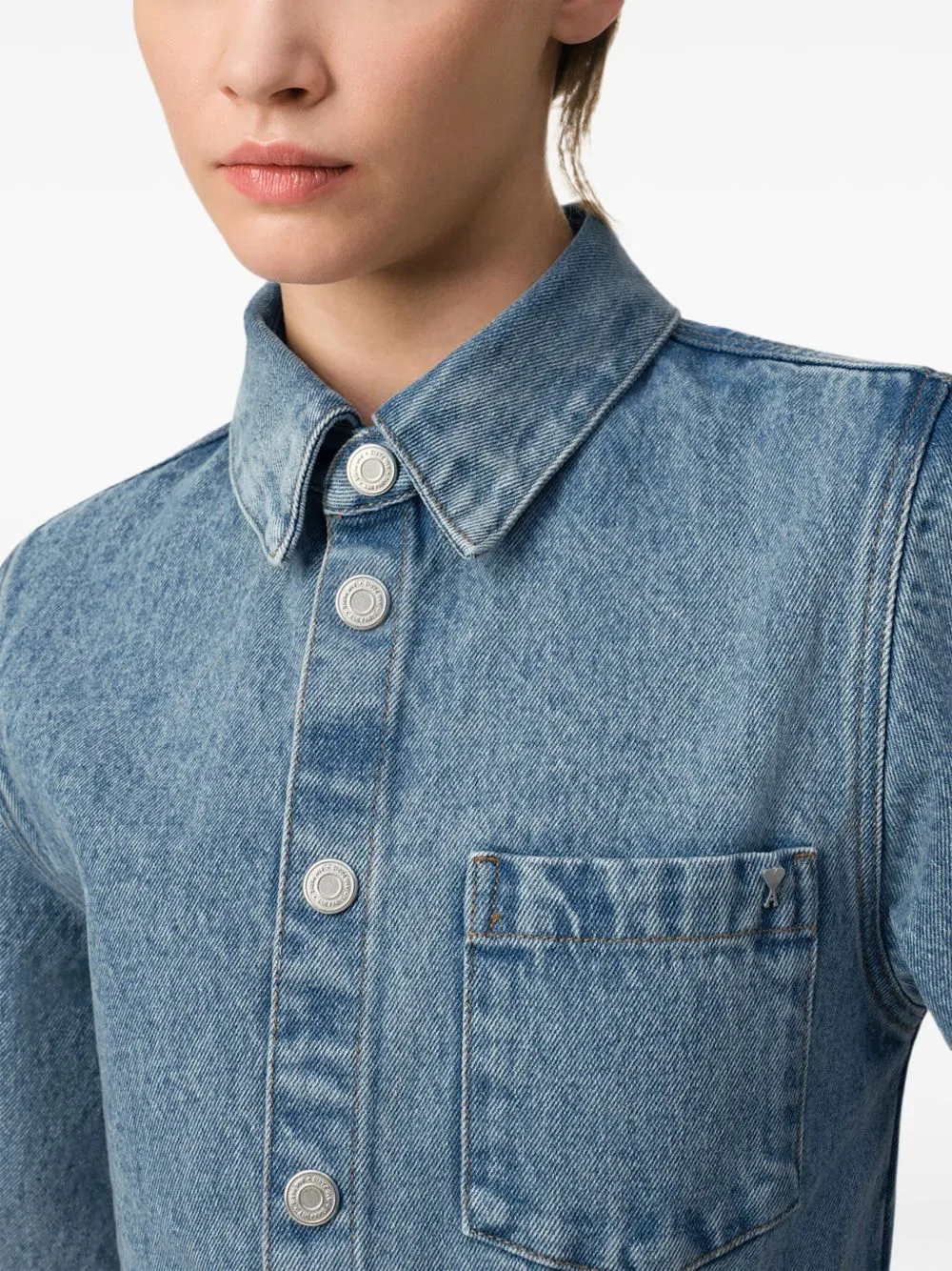 Denim shirt dress
