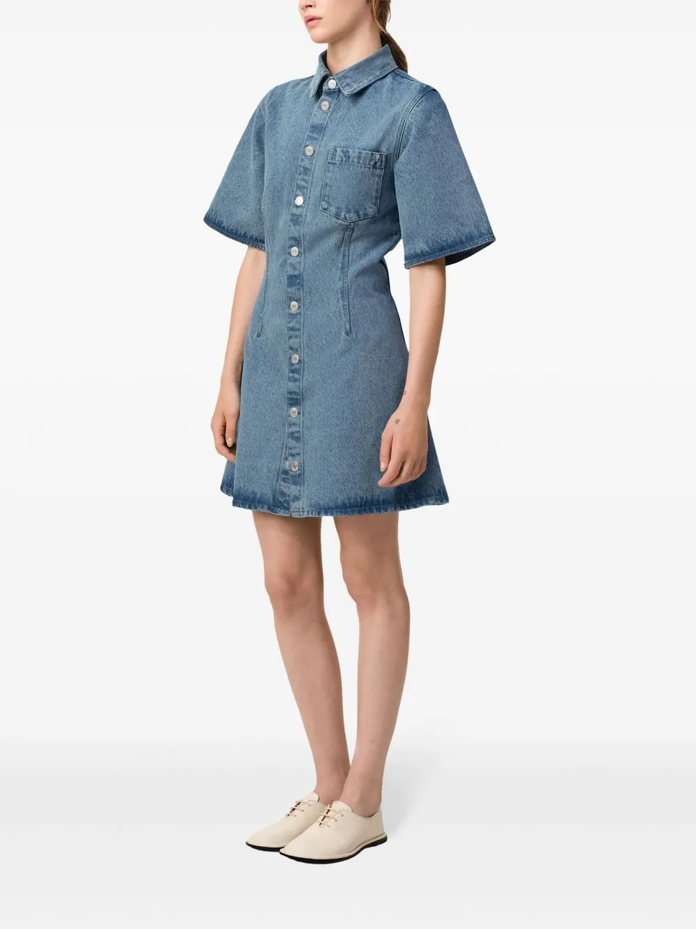 Denim shirt dress