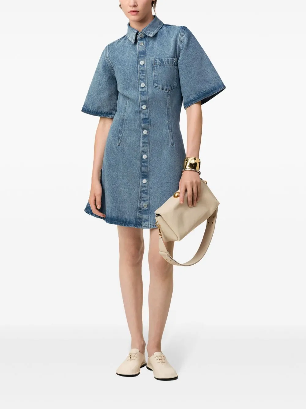Denim shirt dress