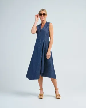 denim wave dress