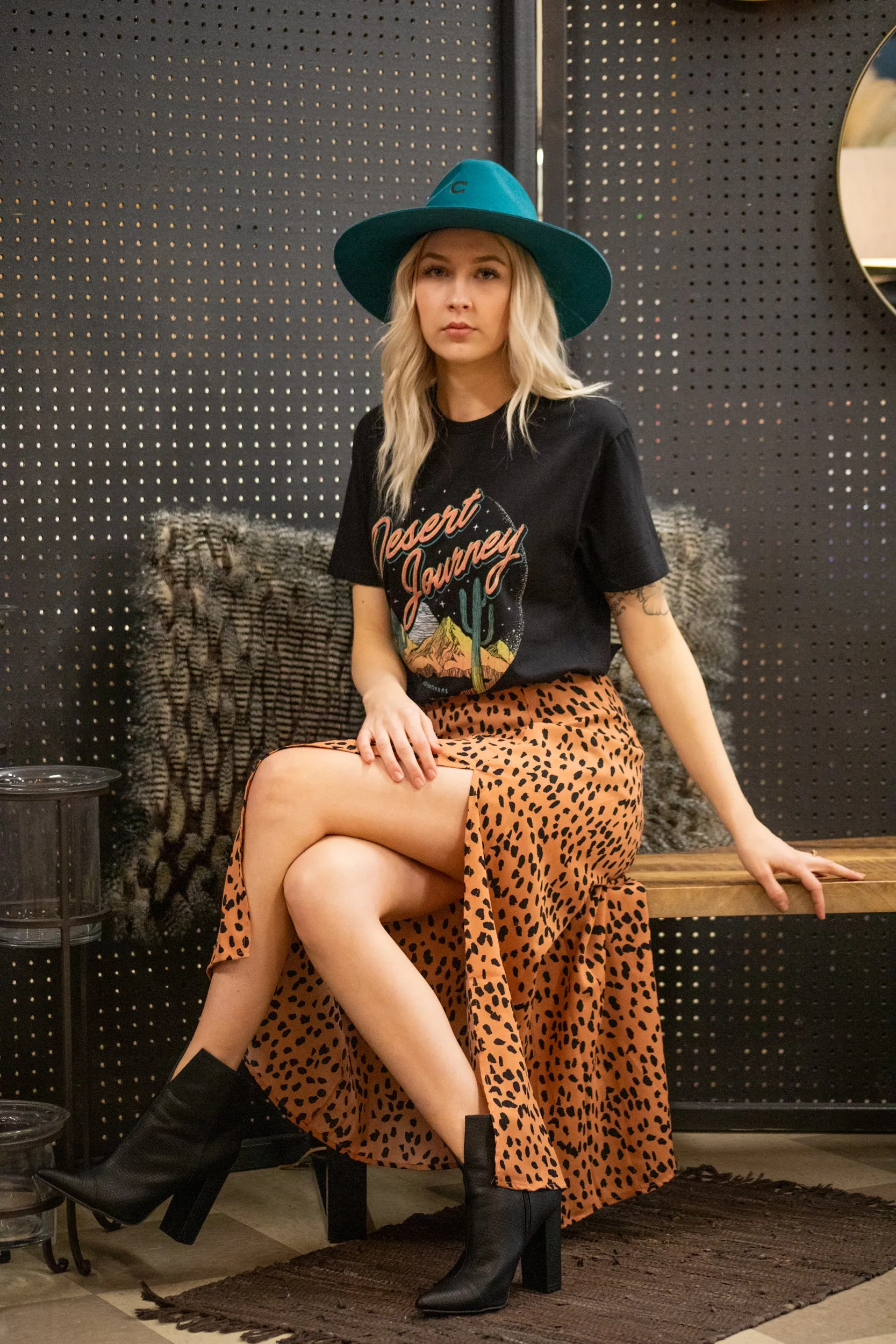 Desert Journey Black Graphic Tee