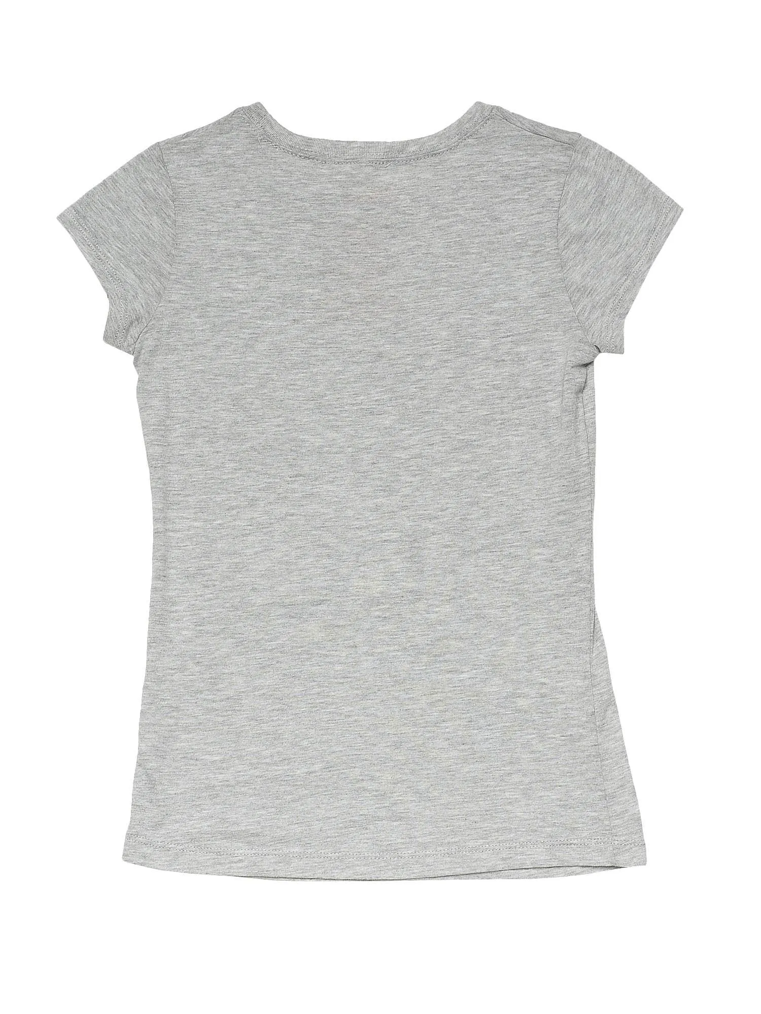 Disney Girls Lilo & Stitch Here For The Candy T-Shirt Cute Gray (Medium)