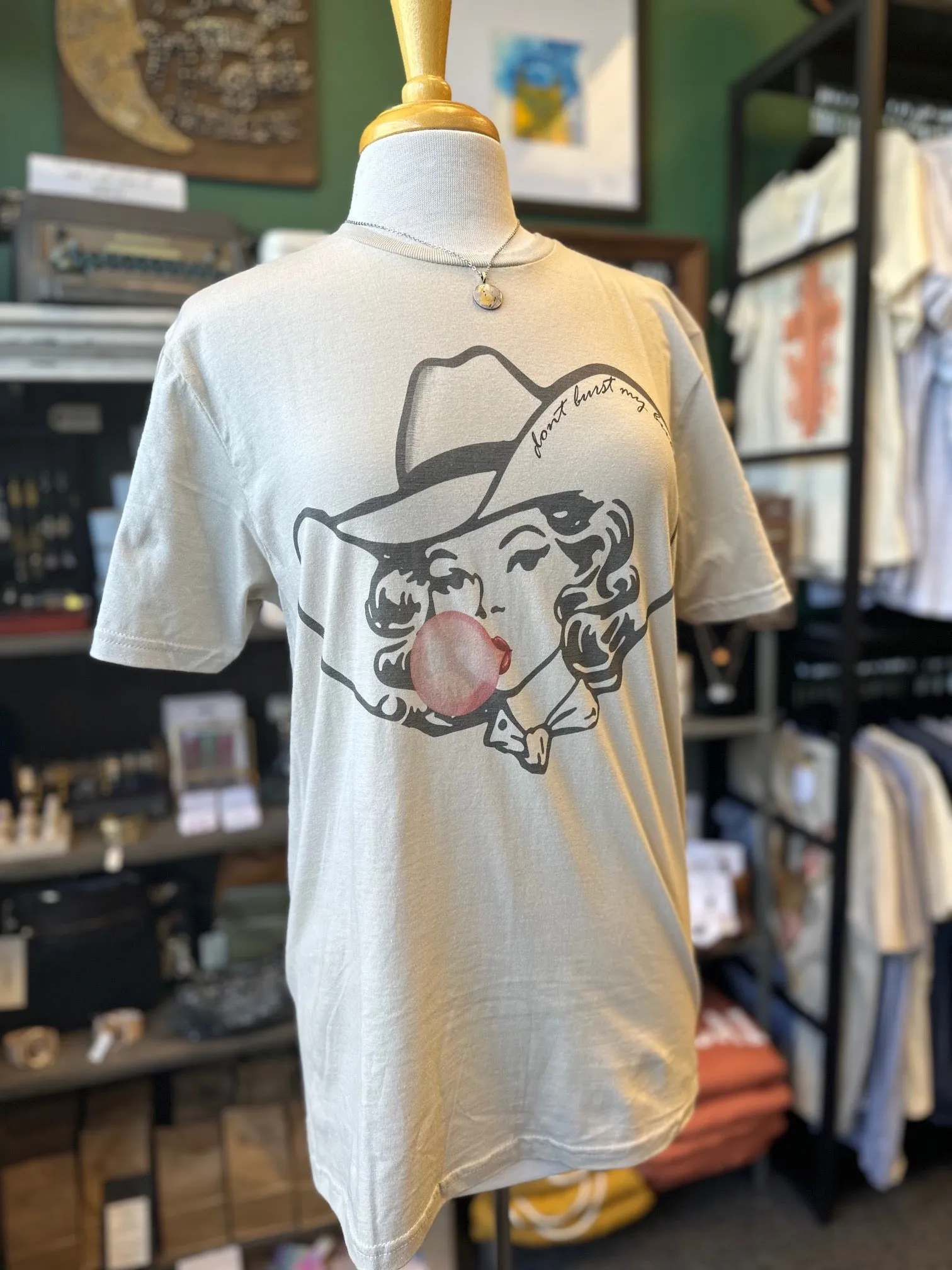 Don't Burst My Bubble Graphic Print Tee