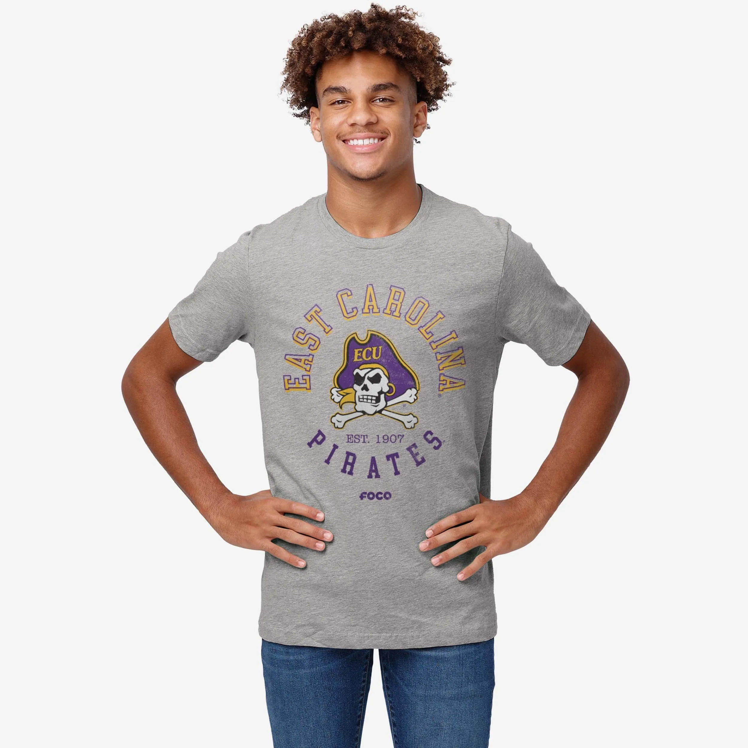 East Carolina Pirates Circle Vintage T-Shirt
