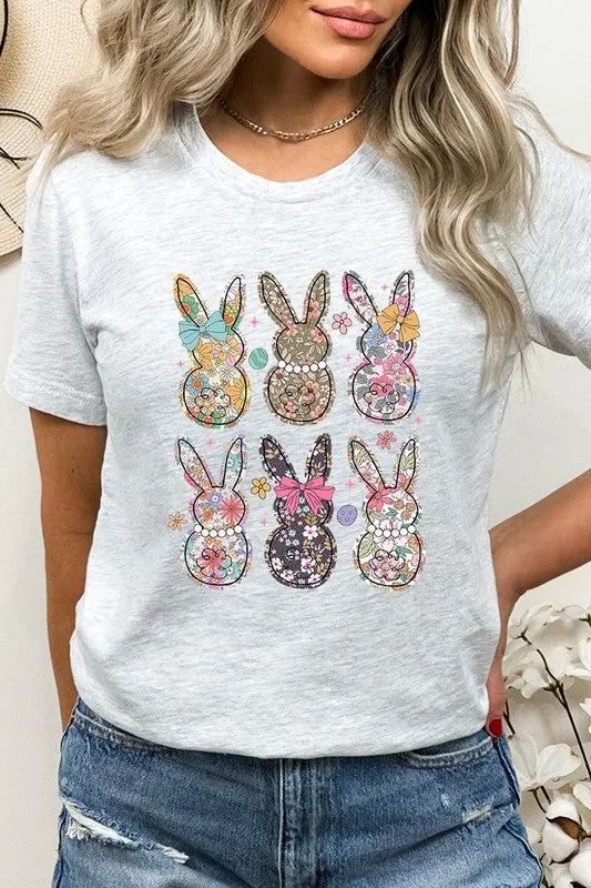 Easter Bunny Floral  Graphic Tee