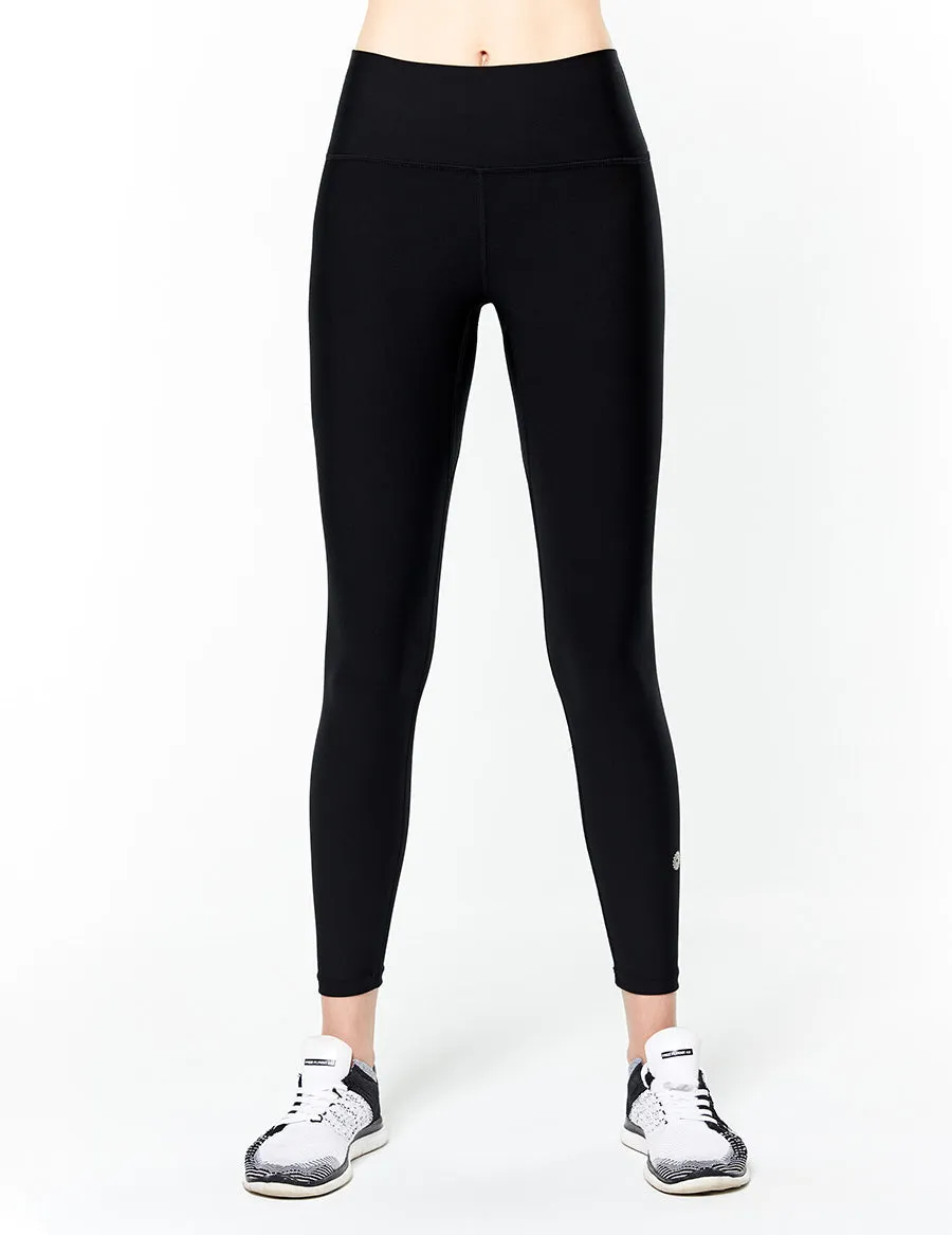 easyoga LESPIRO Glossy Slim Tights4 - L1 Black