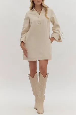Ecru Denim Dress