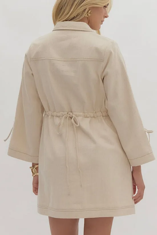 Ecru Denim Dress