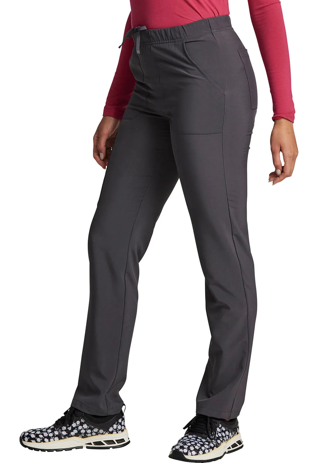 EDS Essentials DK019 Unisex Natural Rise Tapered Leg Pants Pewter