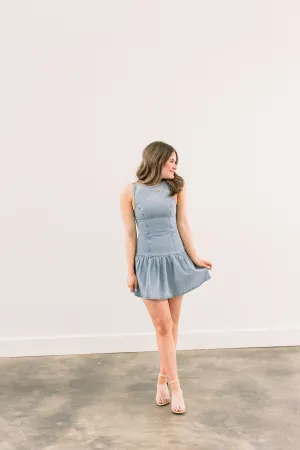 Ellen Low Waist Denim Dress