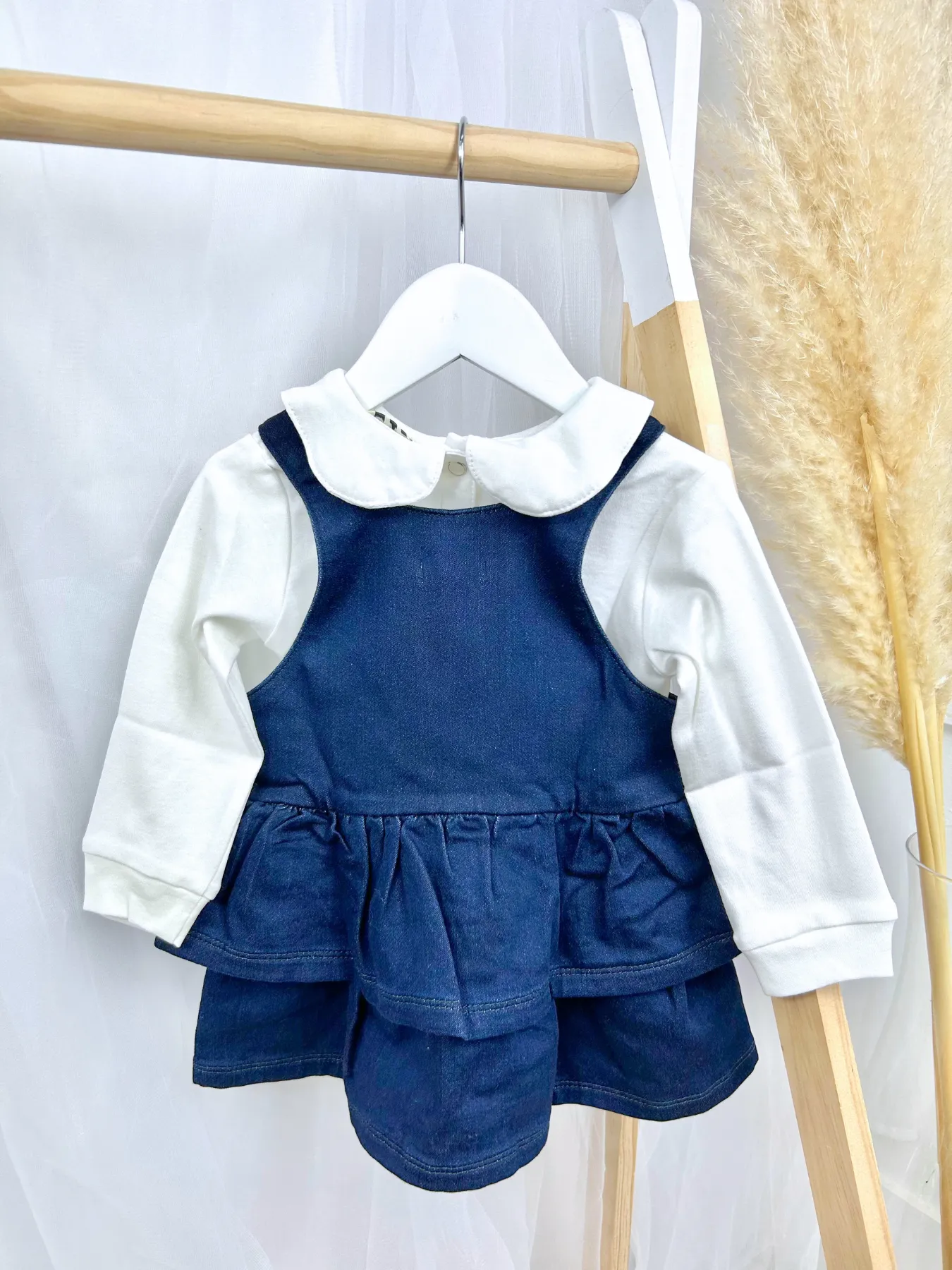 EMC Girls Denim Pinafore