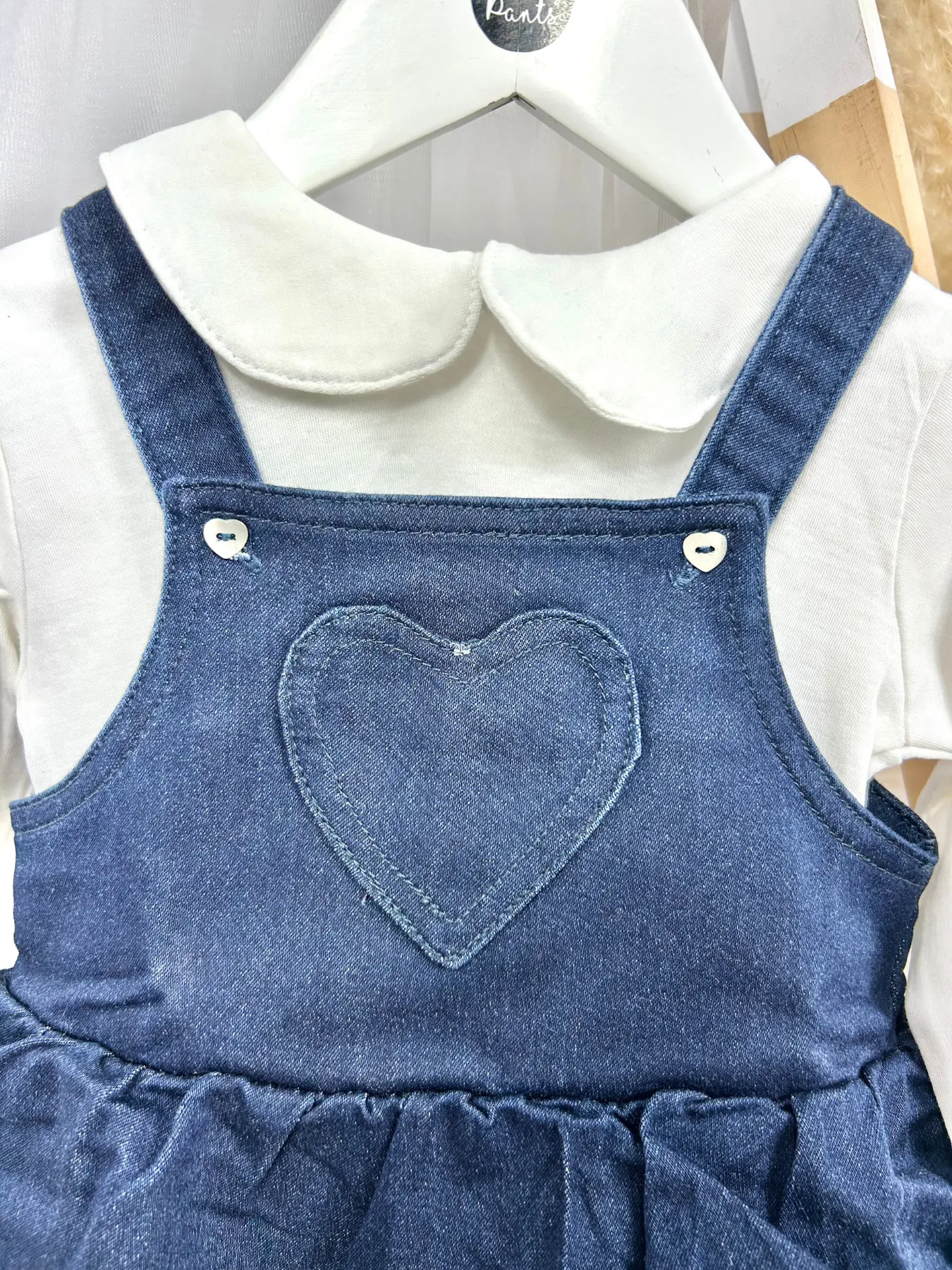 EMC Girls Denim Pinafore