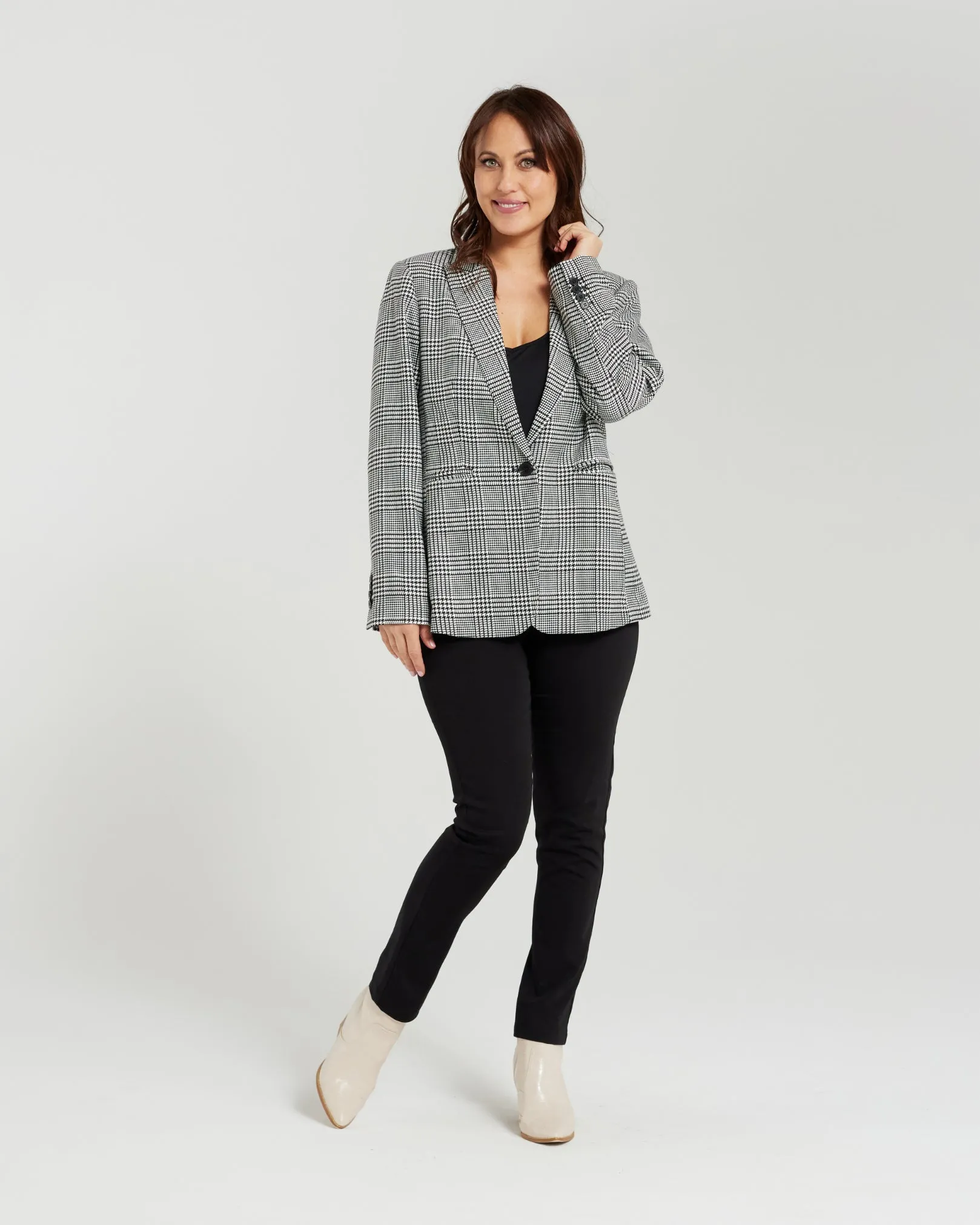 Emma Jacket - Houndstooth Mix