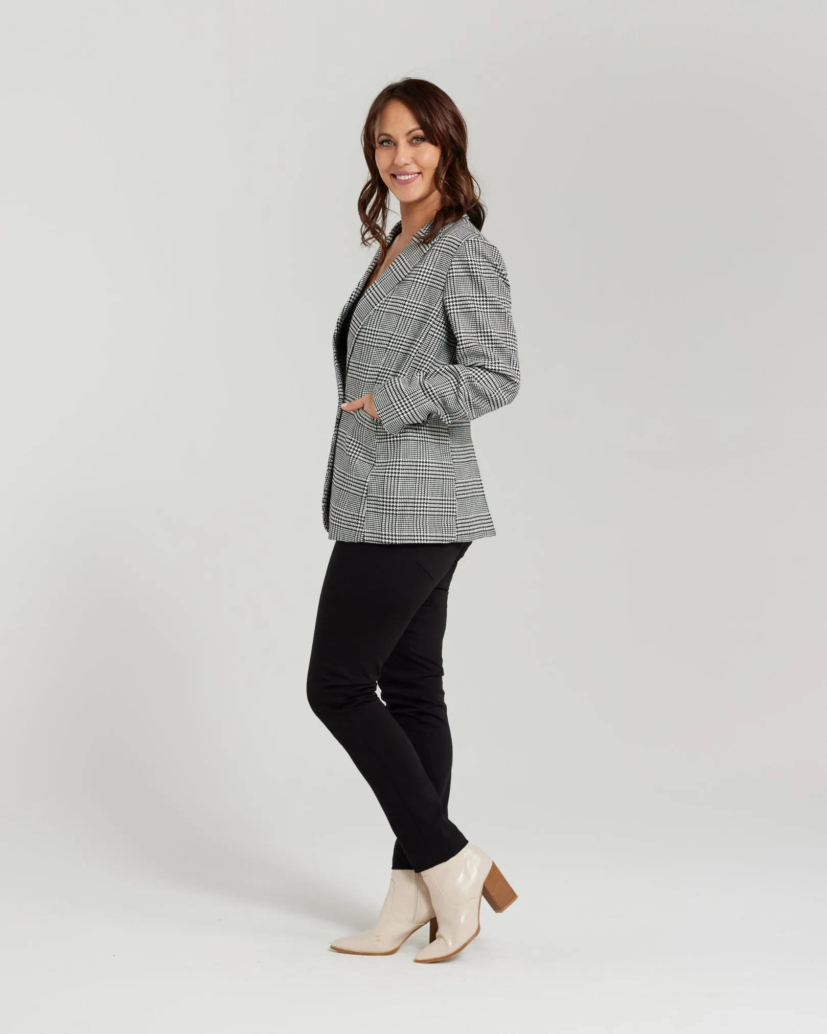 Emma Jacket - Houndstooth Mix