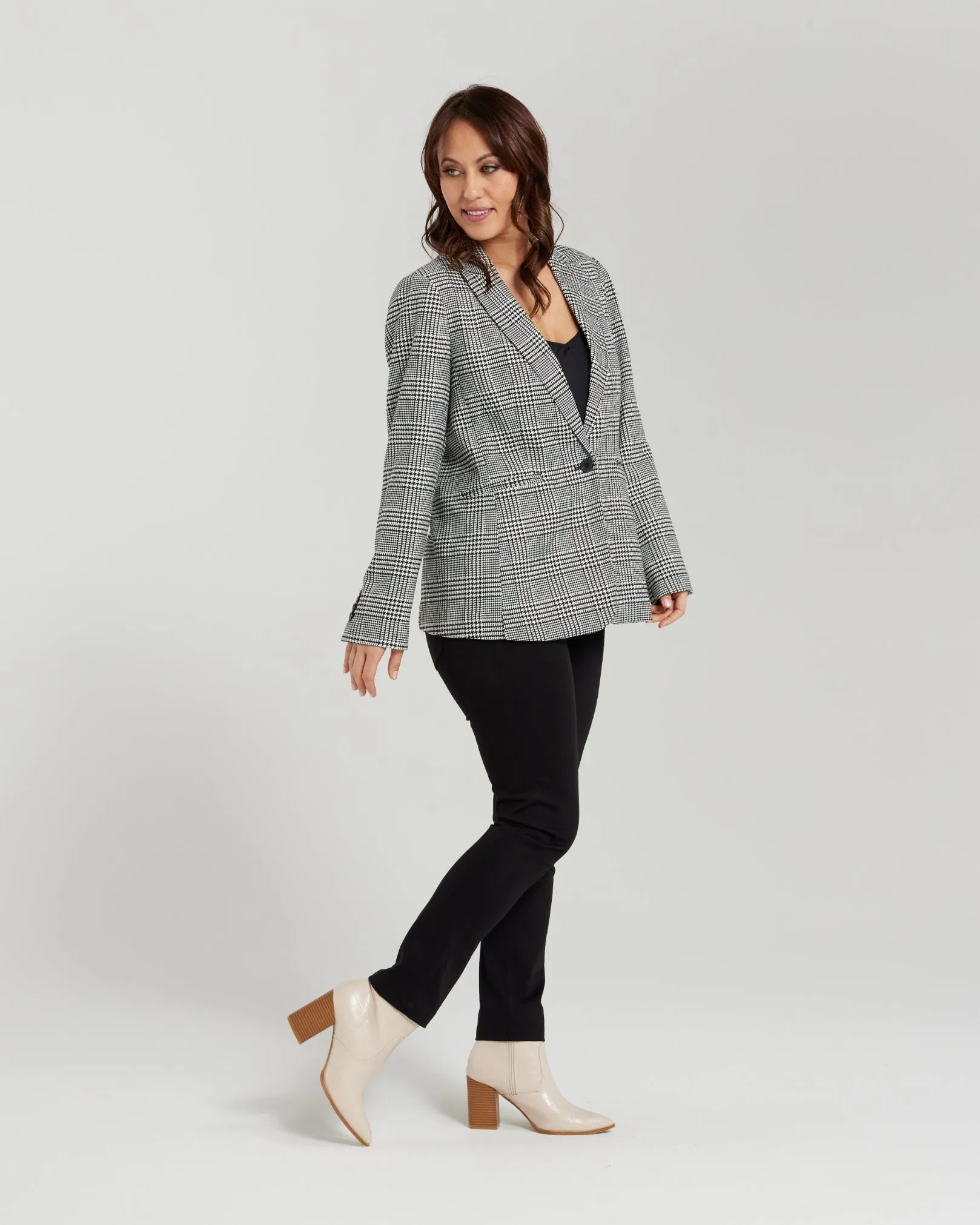 Emma Jacket - Houndstooth Mix