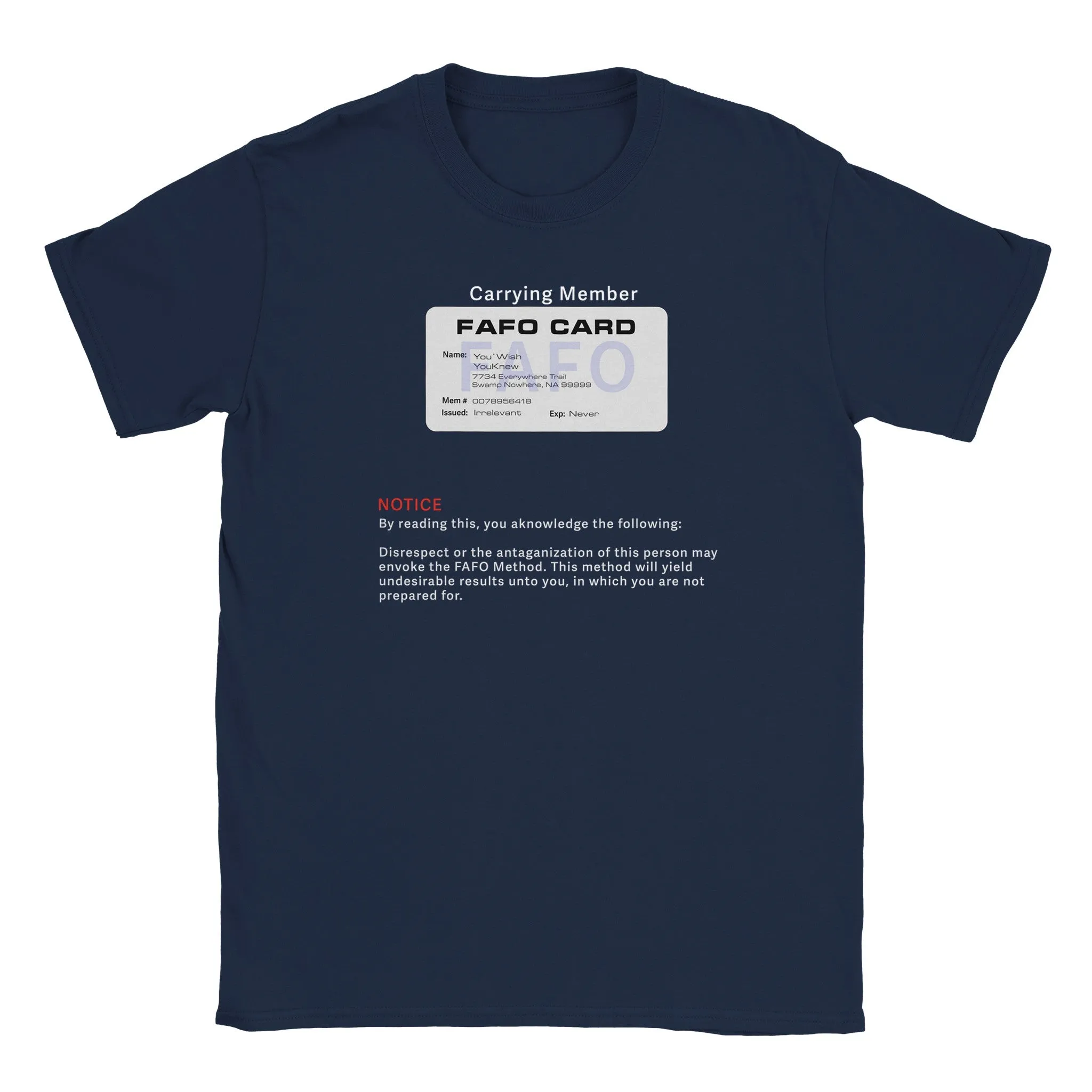 FAFO Unisex Softstyle T-Shirt – Bold Humor, Classic Comfort