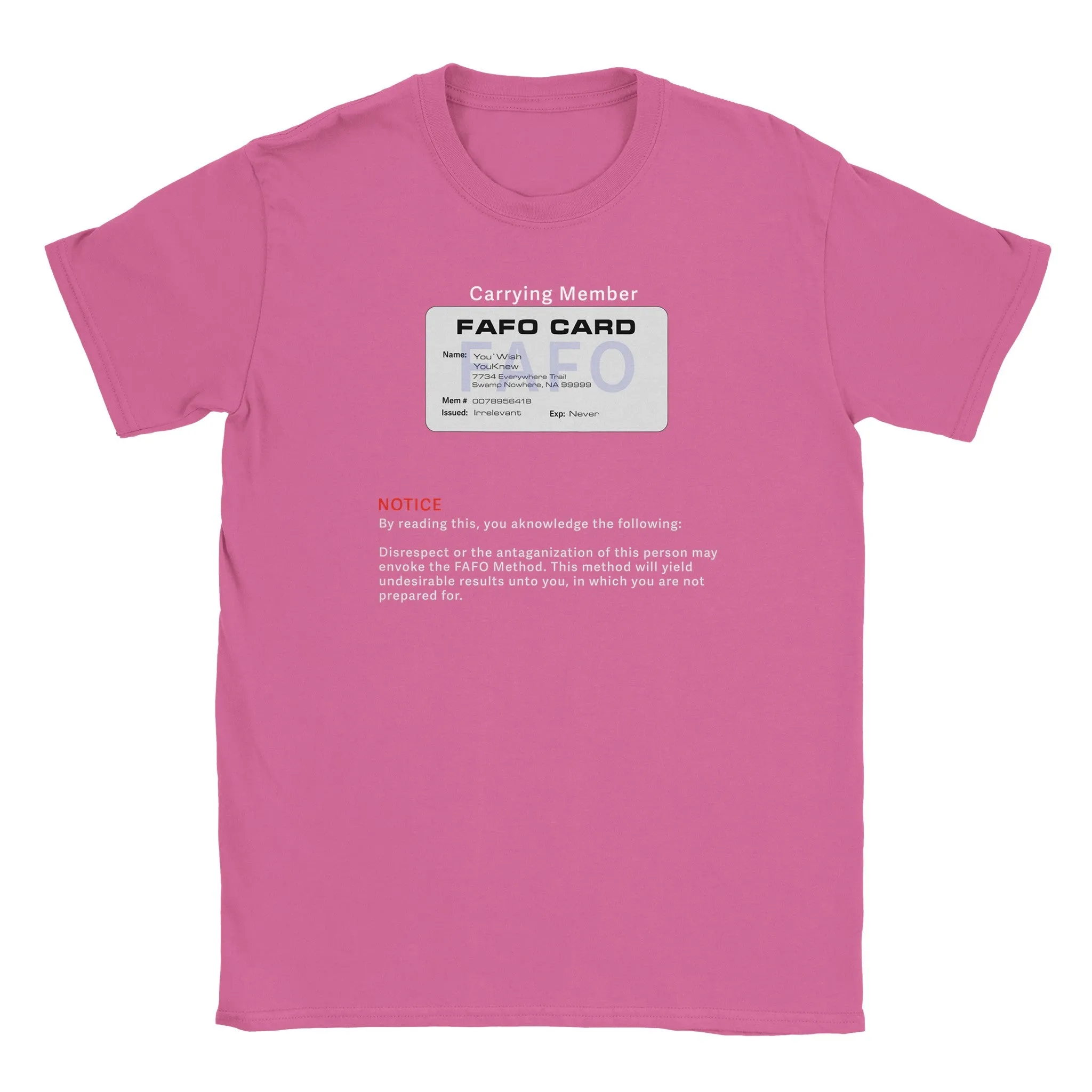 FAFO Unisex Softstyle T-Shirt – Bold Humor, Classic Comfort