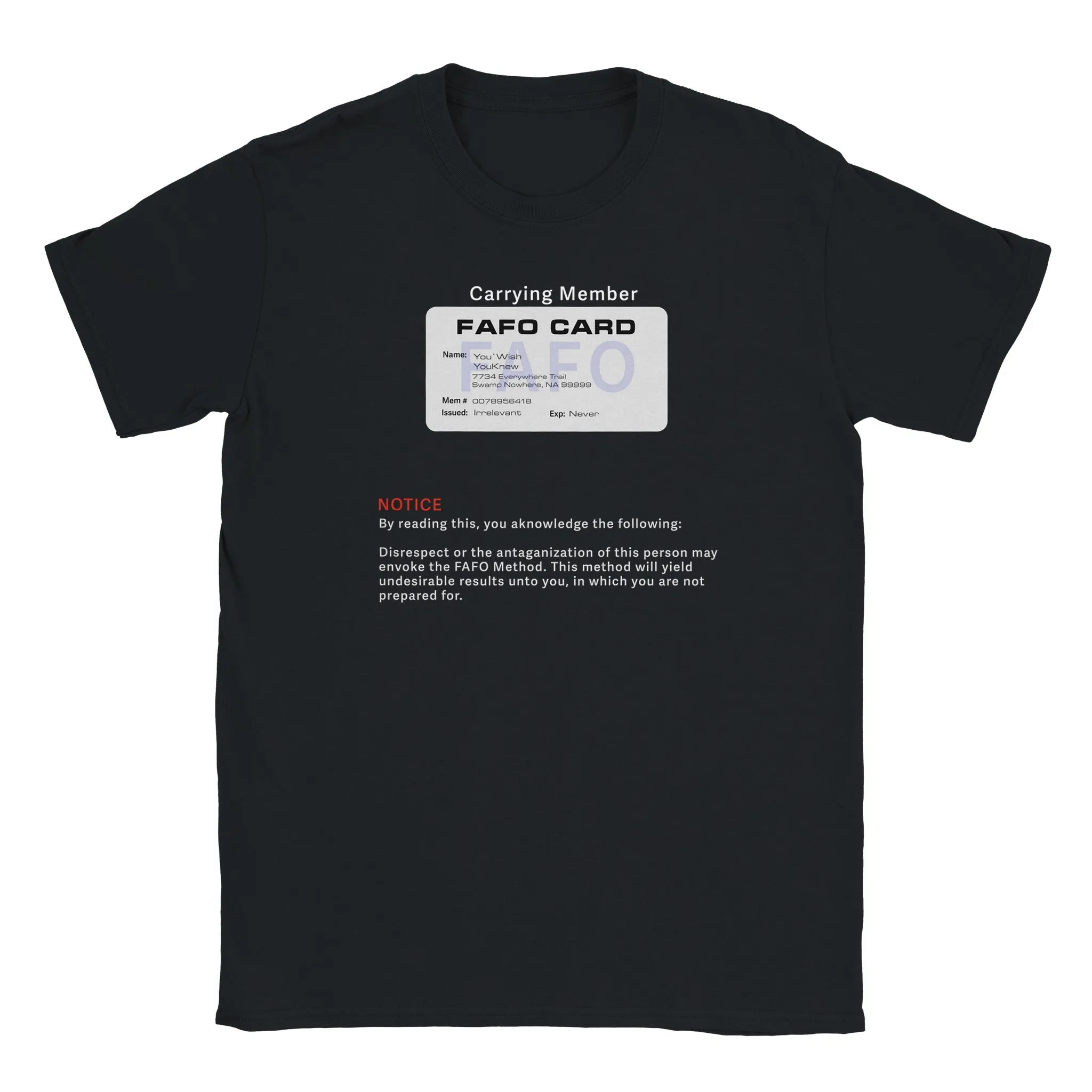 FAFO Unisex Softstyle T-Shirt – Bold Humor, Classic Comfort