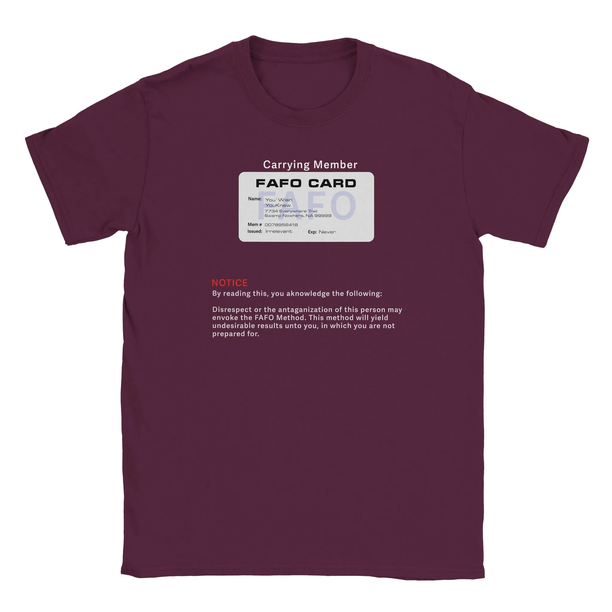 FAFO Unisex Softstyle T-Shirt – Bold Humor, Classic Comfort