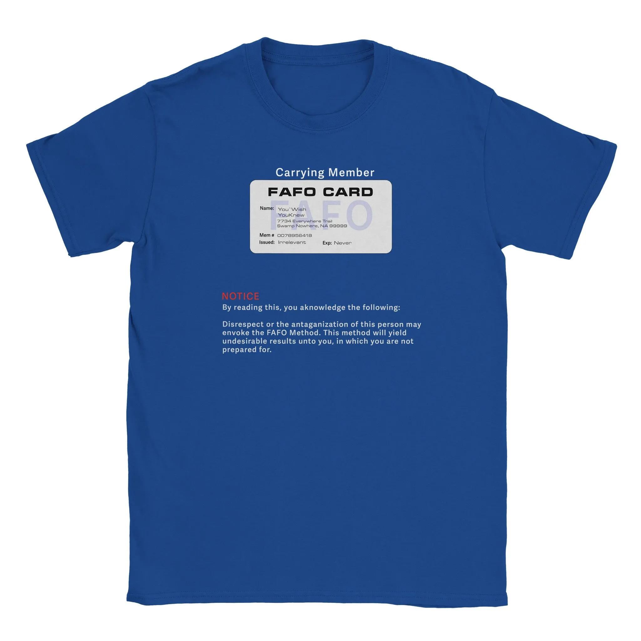 FAFO Unisex Softstyle T-Shirt – Bold Humor, Classic Comfort