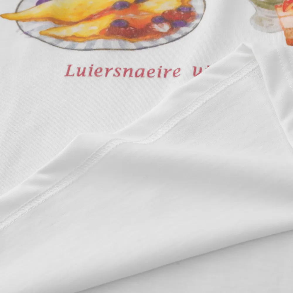 Family Dessert Print Cotton T-shirt