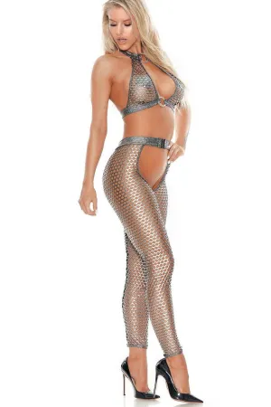 Fishnet Halter Top and Pants
