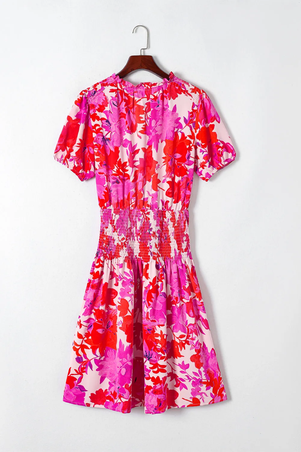 Floral Smocked Waist Bubble Dress