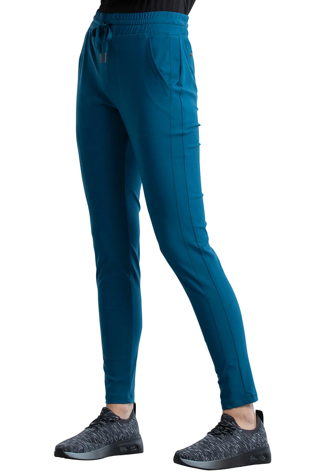Form CK095 Mid Rise Tapered Leg Drawstring Pants Caribbean Blue