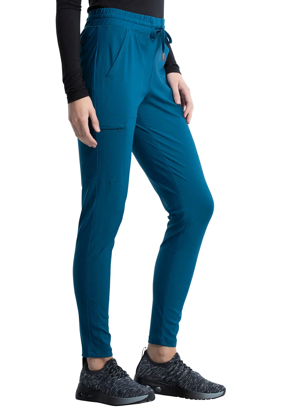 Form CK095 Mid Rise Tapered Leg Drawstring Pants Caribbean Blue