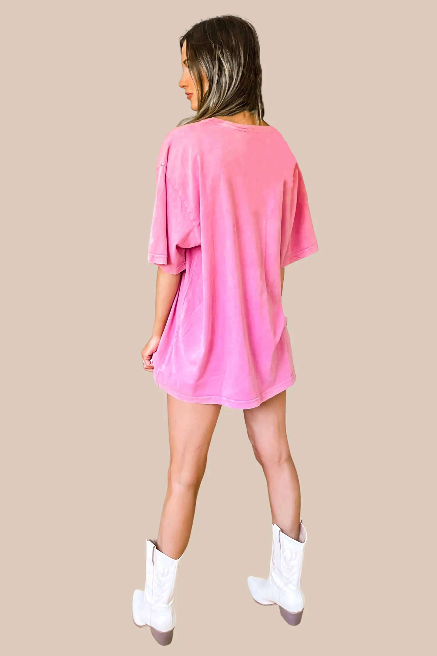 Free Bird America Graphic Tee - Pink - SALE