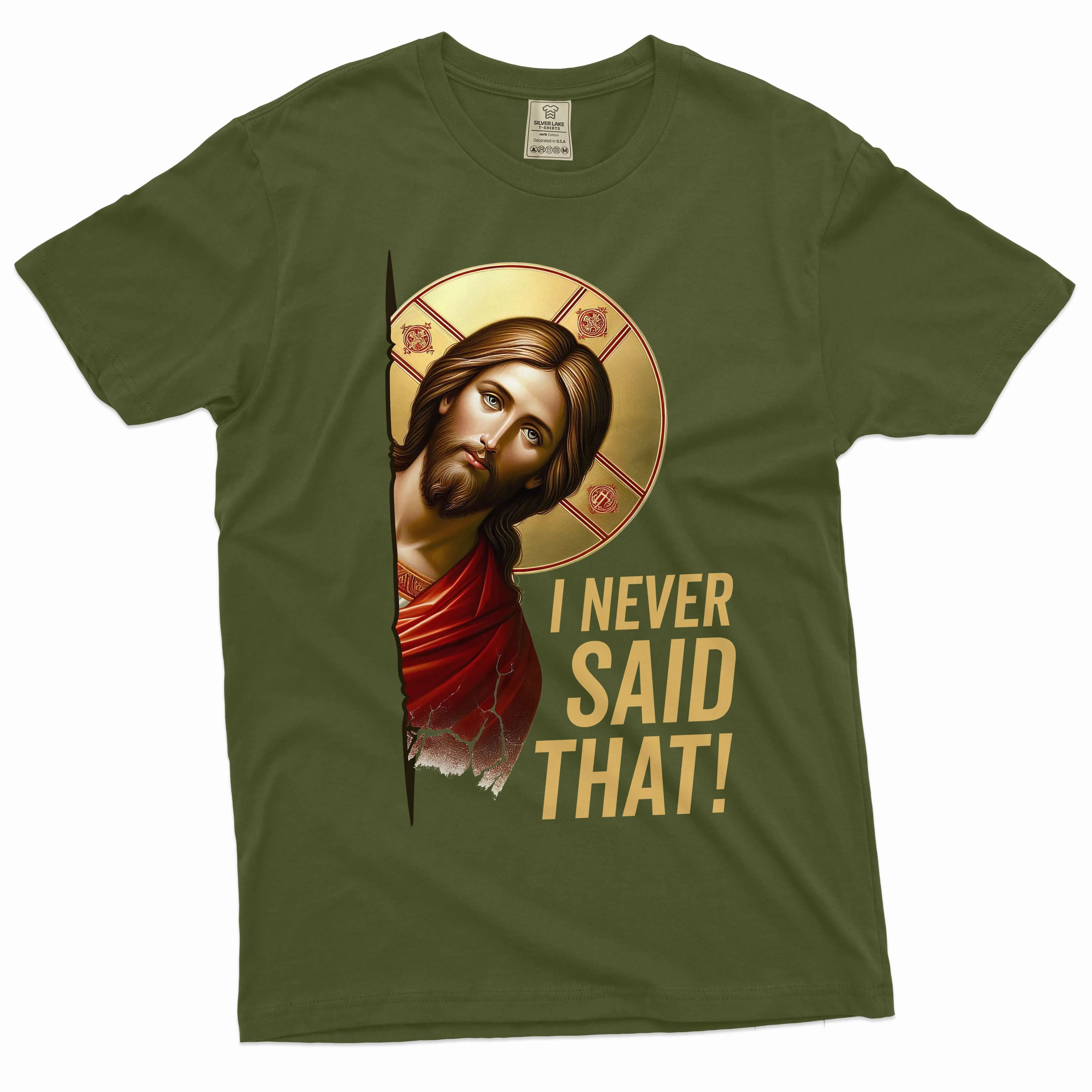 Funny Meme Jesus never said that T-shirt Birthday Gift Men's popular trend shirt