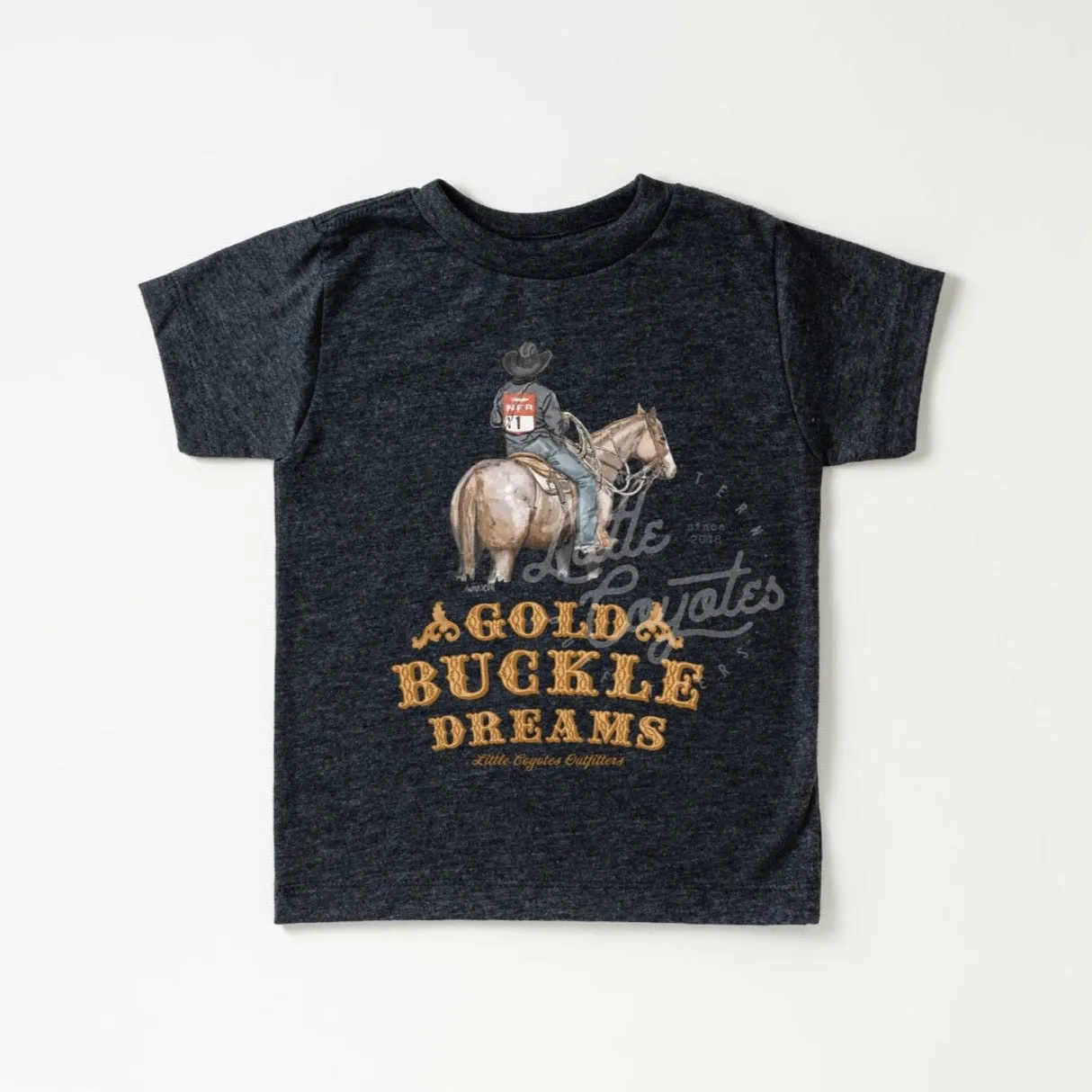 Gold Buckle Dreams Roper Kid's Tee