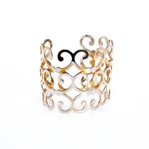 Gold Scroll Cuff Bracelet