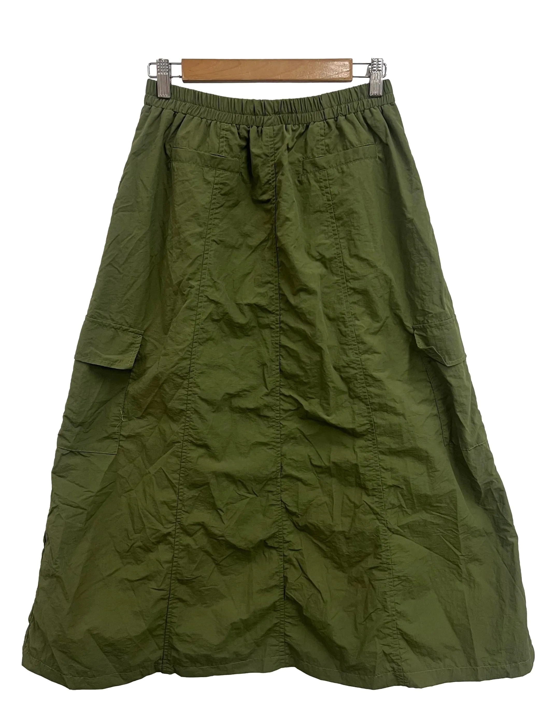 Green Cargo Skirt