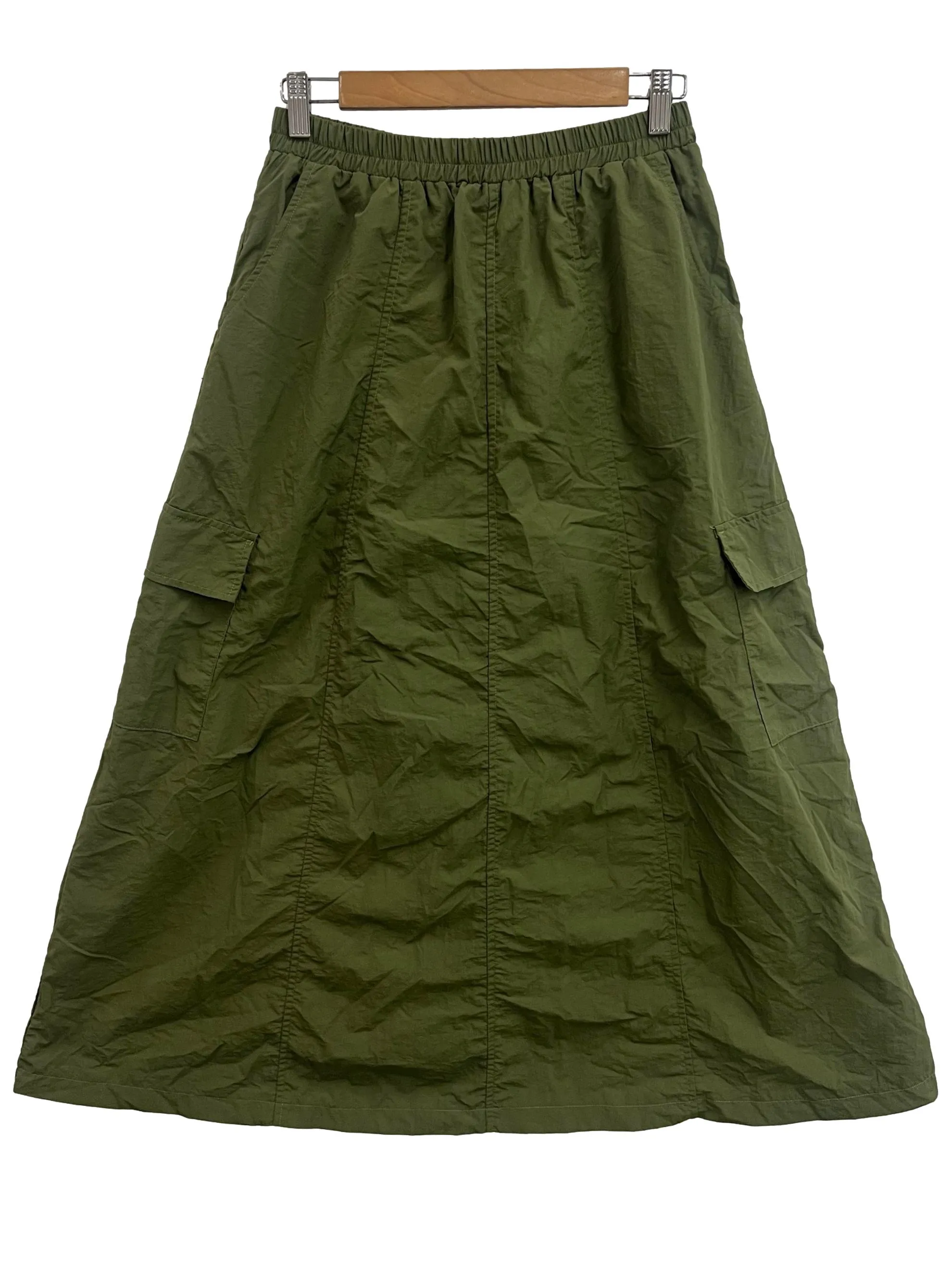 Green Cargo Skirt