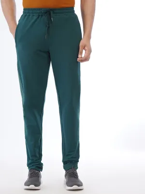 Green Solid Slim Fit Track Pant | JadeBlue