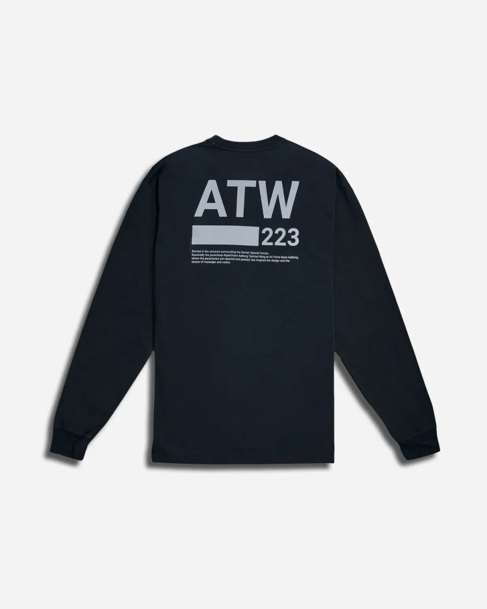 Halo Graphic L/S Tee - Black