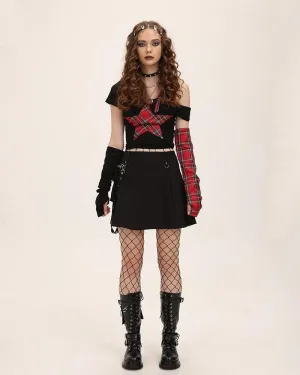 Harajuku High Waisted Grunge Girl Chain Skirt