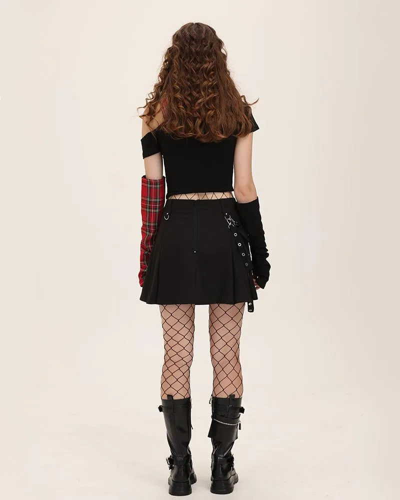 Harajuku High Waisted Grunge Girl Chain Skirt