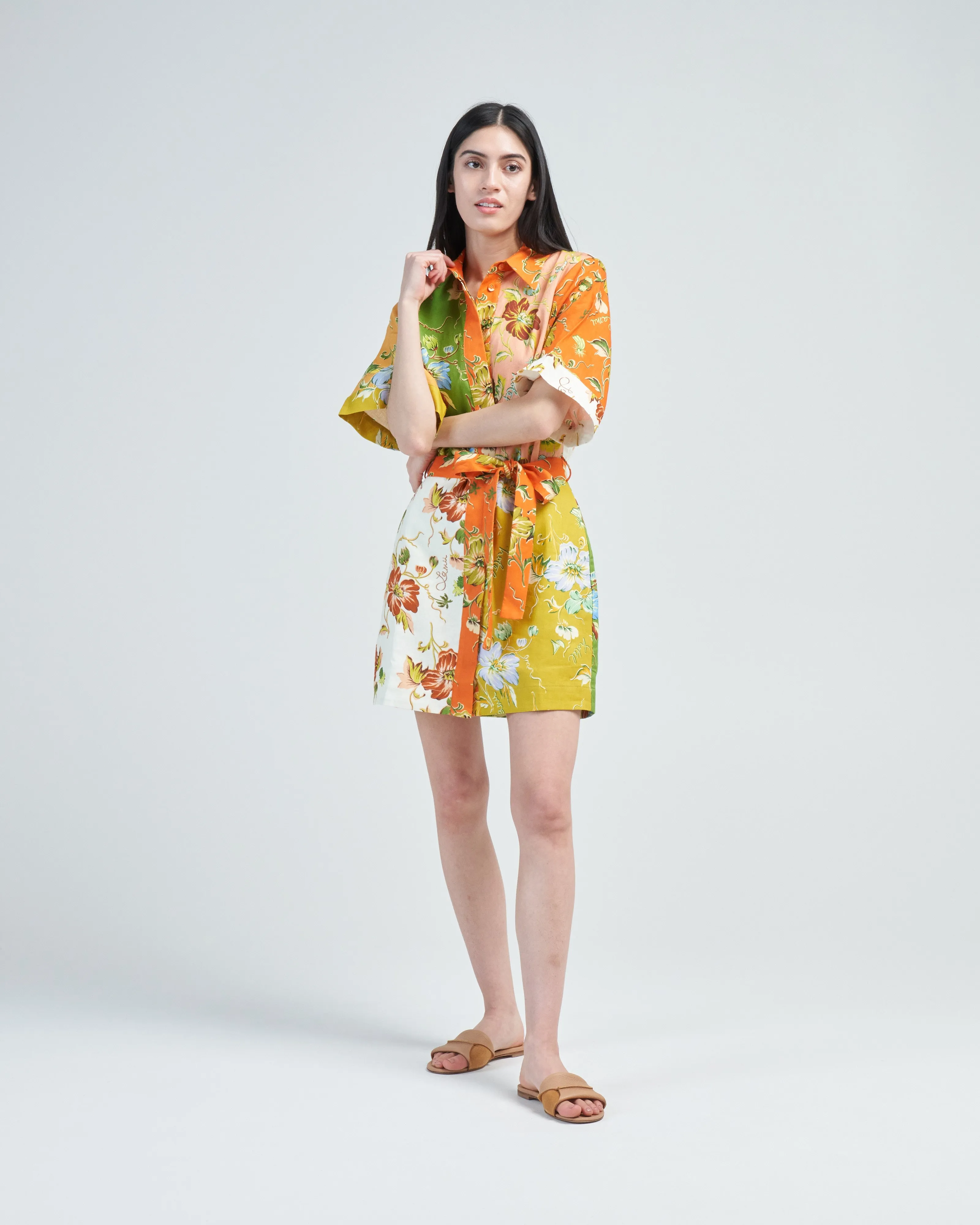 hotel lamu spliced mini dress