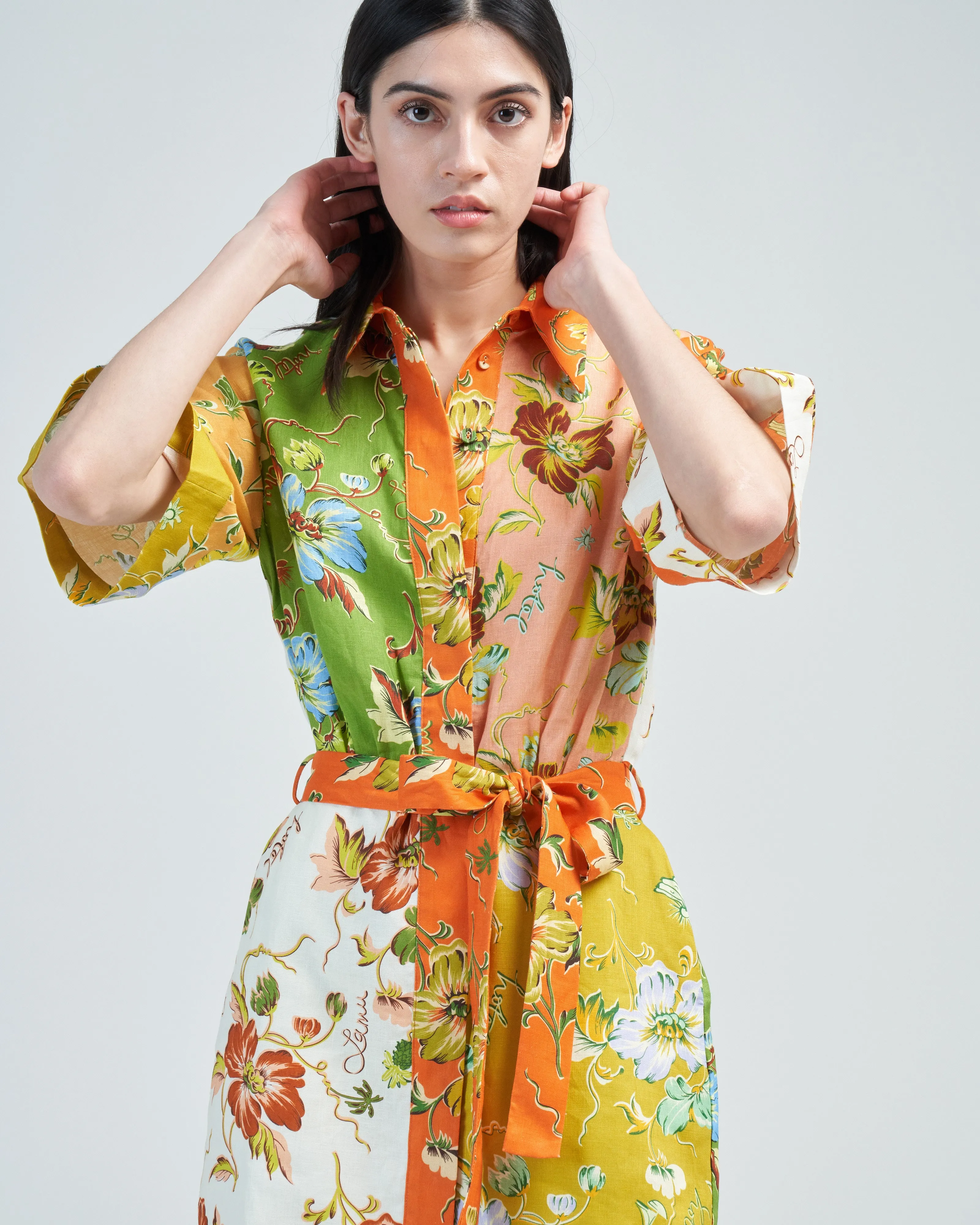 hotel lamu spliced mini dress