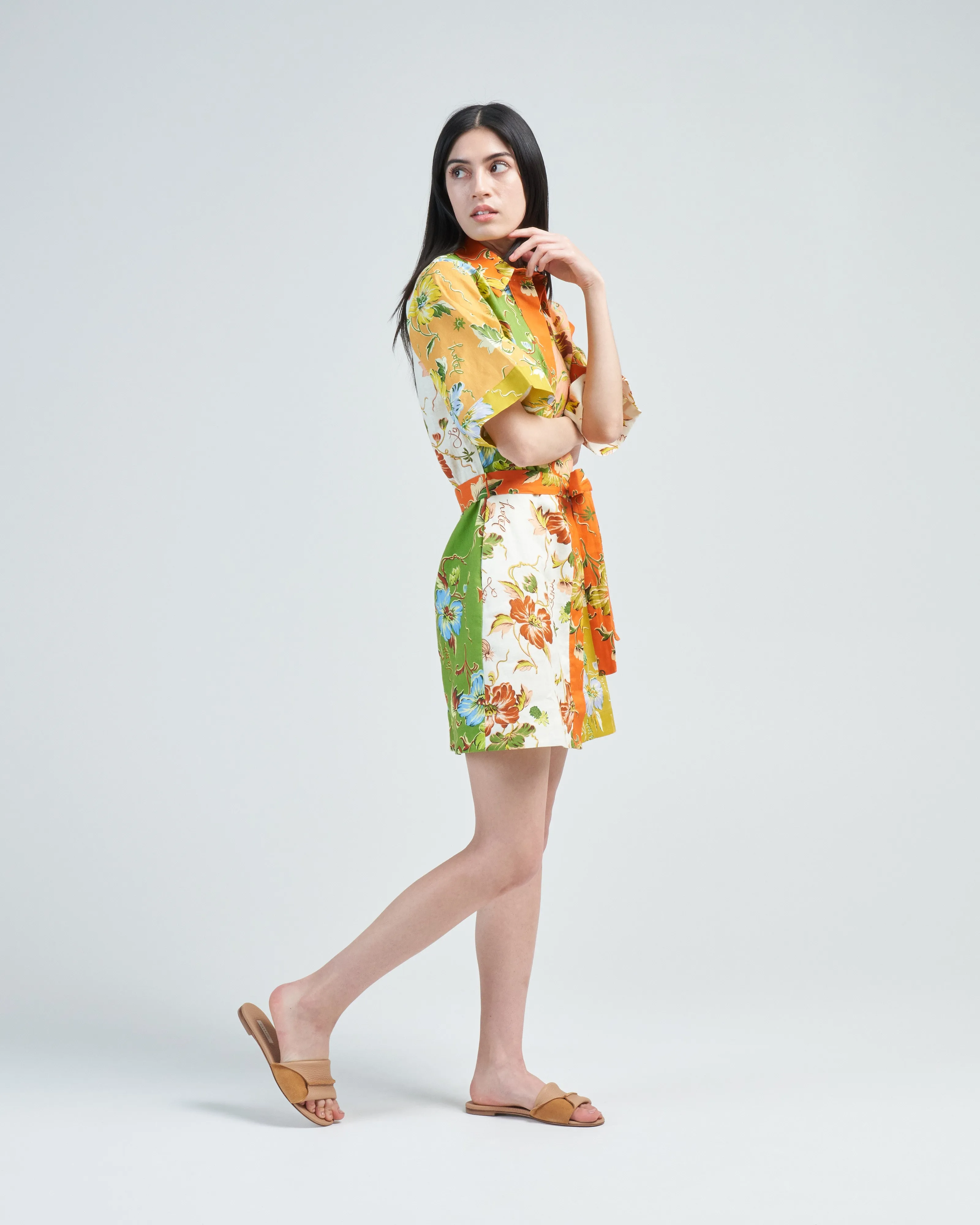 hotel lamu spliced mini dress
