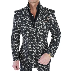 Houndstooth Lusso Double Breasted Jacket @ The Vault