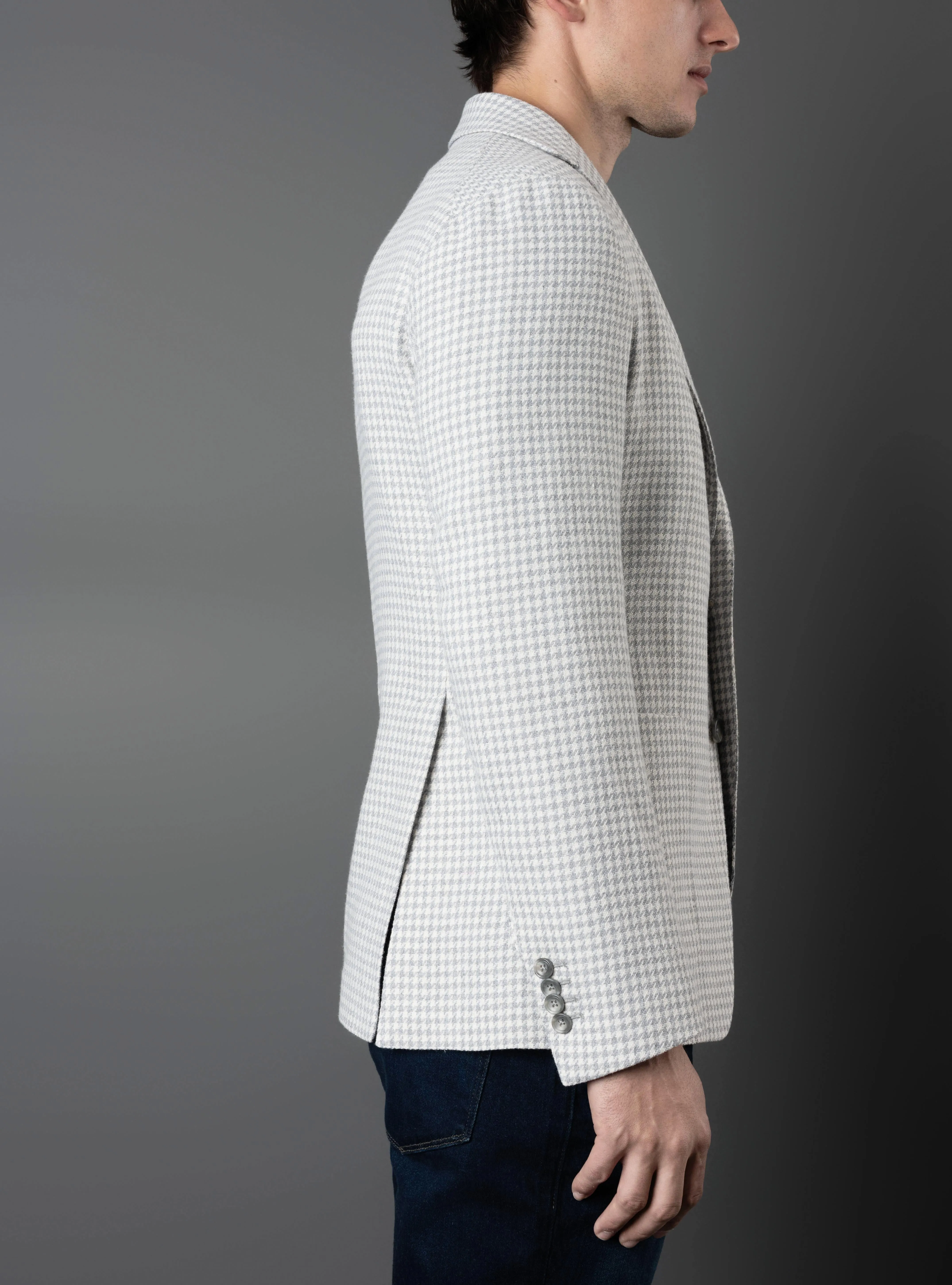 Houndstooth Print Jacket