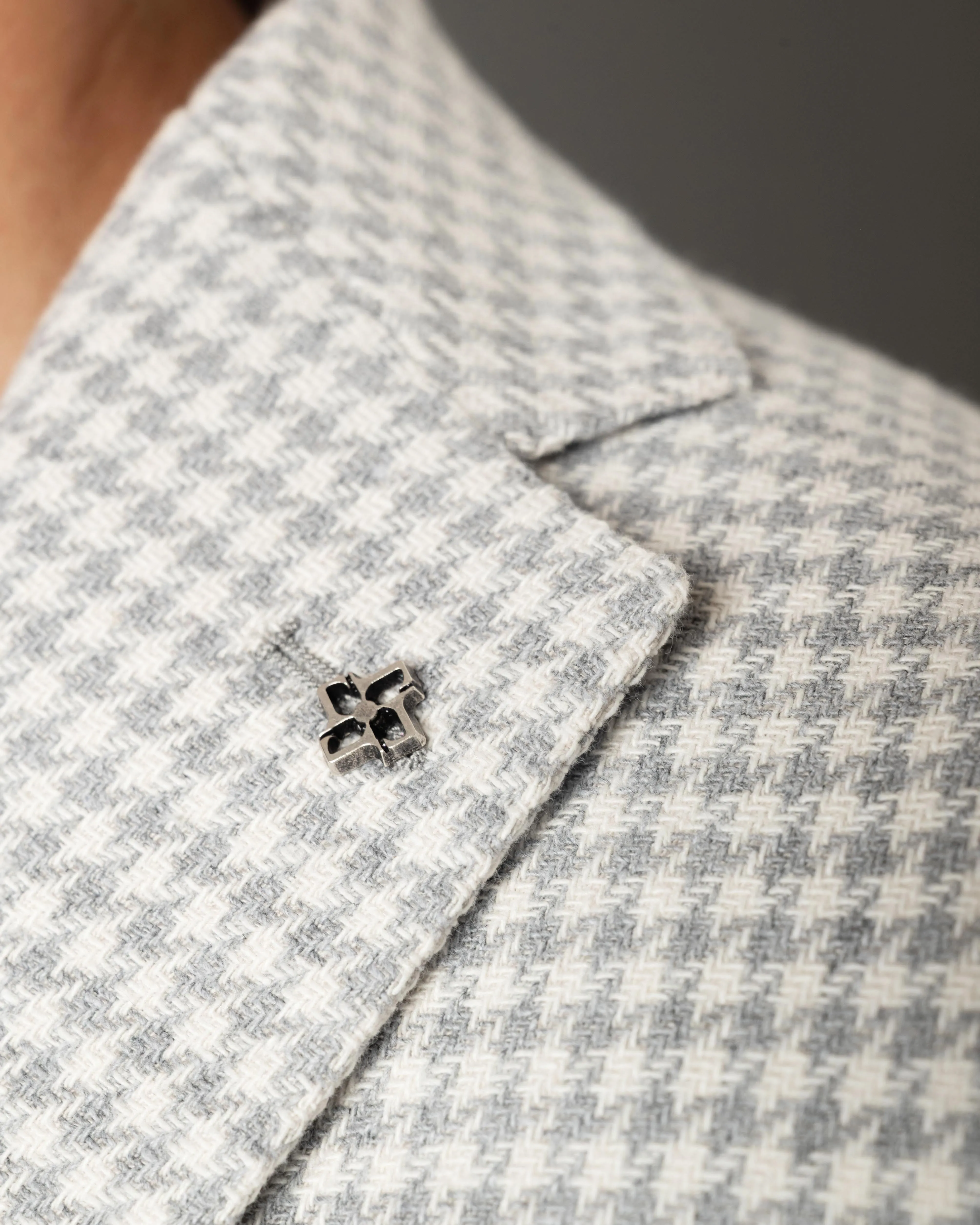 Houndstooth Print Jacket