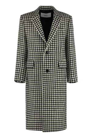 Houndstooth wool Coat